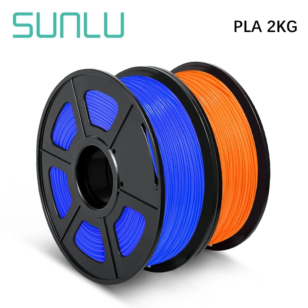 Filament SUNLU PLA 2KG 1 KG/rouleau Filament d'imprimante 3D PLA 1.75mm Filament 3d matériaux d'impression PLA pour imprimante 3D à l'impression 3D