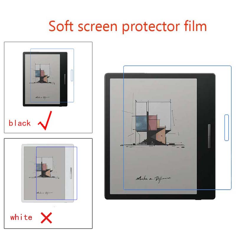 Matte/Anti silau bening HD PET pelindung layar lapisan pelindung untuk BOOX Go Color 7 E-book 3 buah