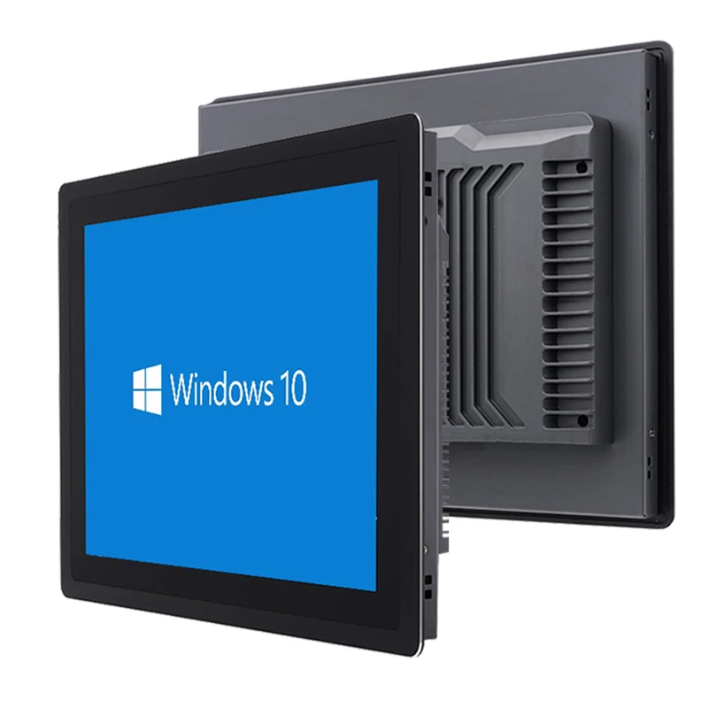 13.3 นิ้วอุตสาหกรรมมินิแท็บเล็ตคอมพิวเตอร์หน้าจอสัมผัสแบบ Capacitive All In One PC แผง WiFi ในตัว RS232 Com สําหรับ Win10 Pro