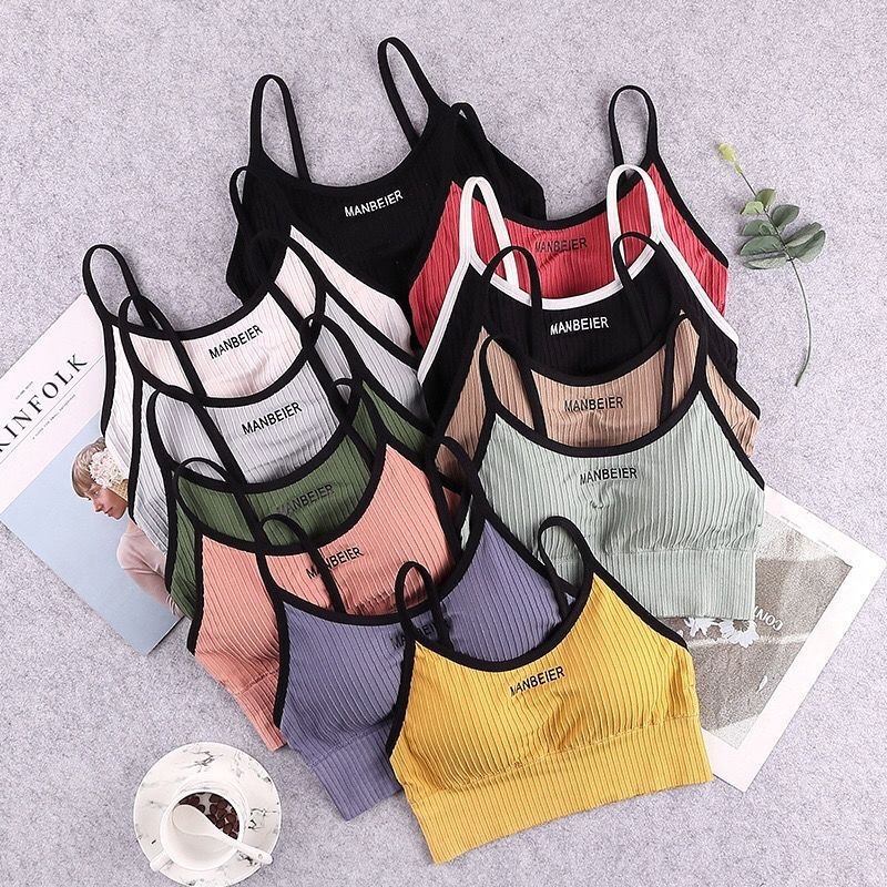 Nouveau soutien-gorge de sport pour femmes Gym Sexy haut court soutien-gorge femmes sous-vêtements en coton doux confort bustiers femme brassière hauts pour les filles