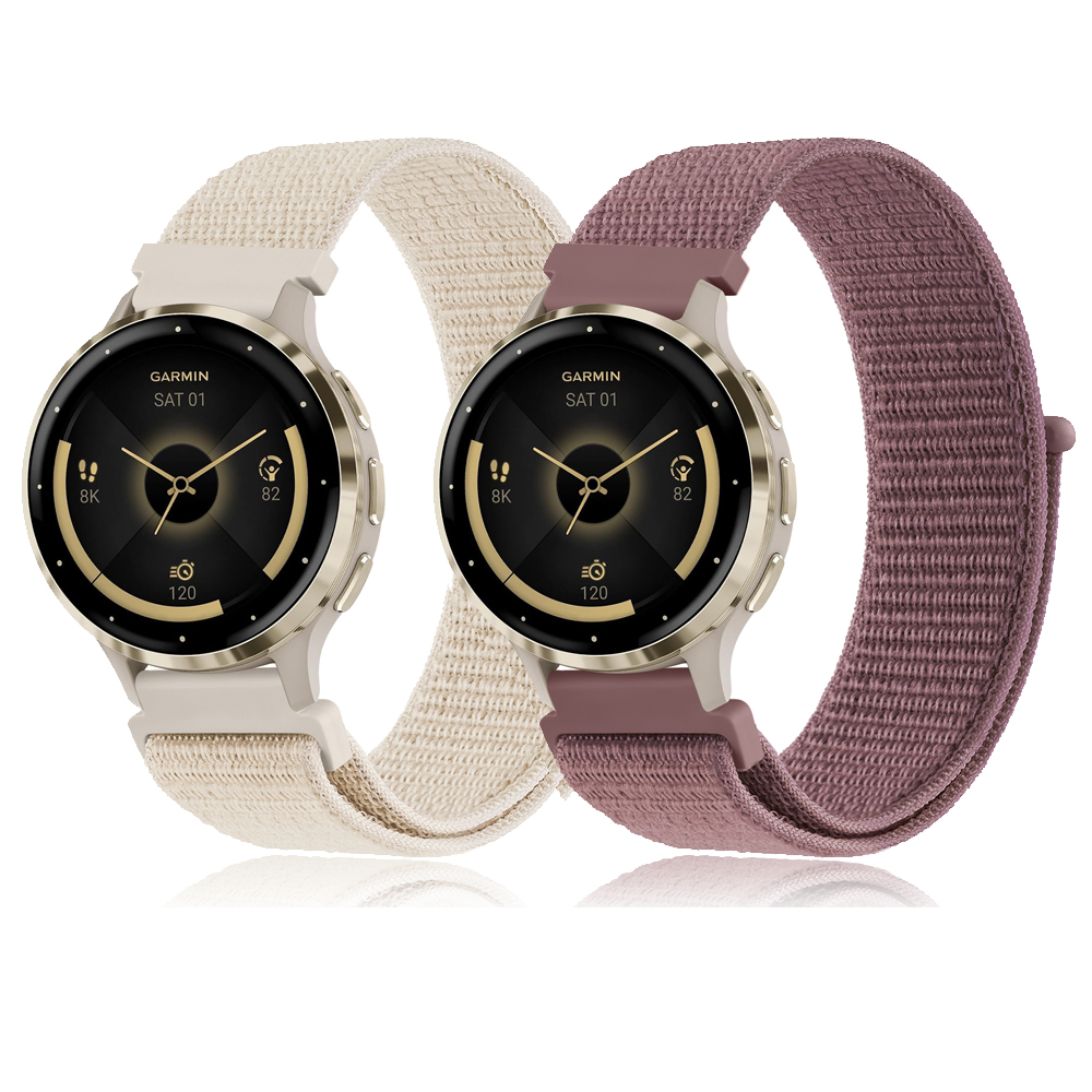 18mm Nylonarmband für Garmin Vivoactive 4S/3S/2S Venu2S/3S Band für Fossil Damen Gen 4/6 5E 42mm Huawei Watch GT 4/GT4 41mm