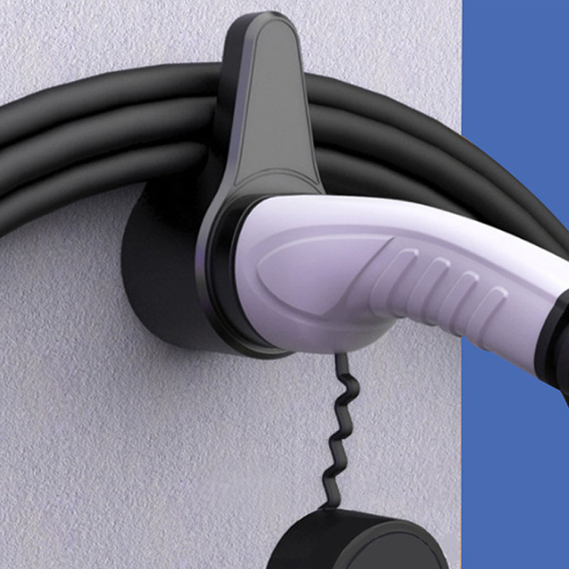 Электромобиль EV Автомобильный зарядный пистолет Держатель EU/US/Tesla/CN Plug Gun Фиксированный кронштейн Зарядная свая Кабельный крючок Вешалка