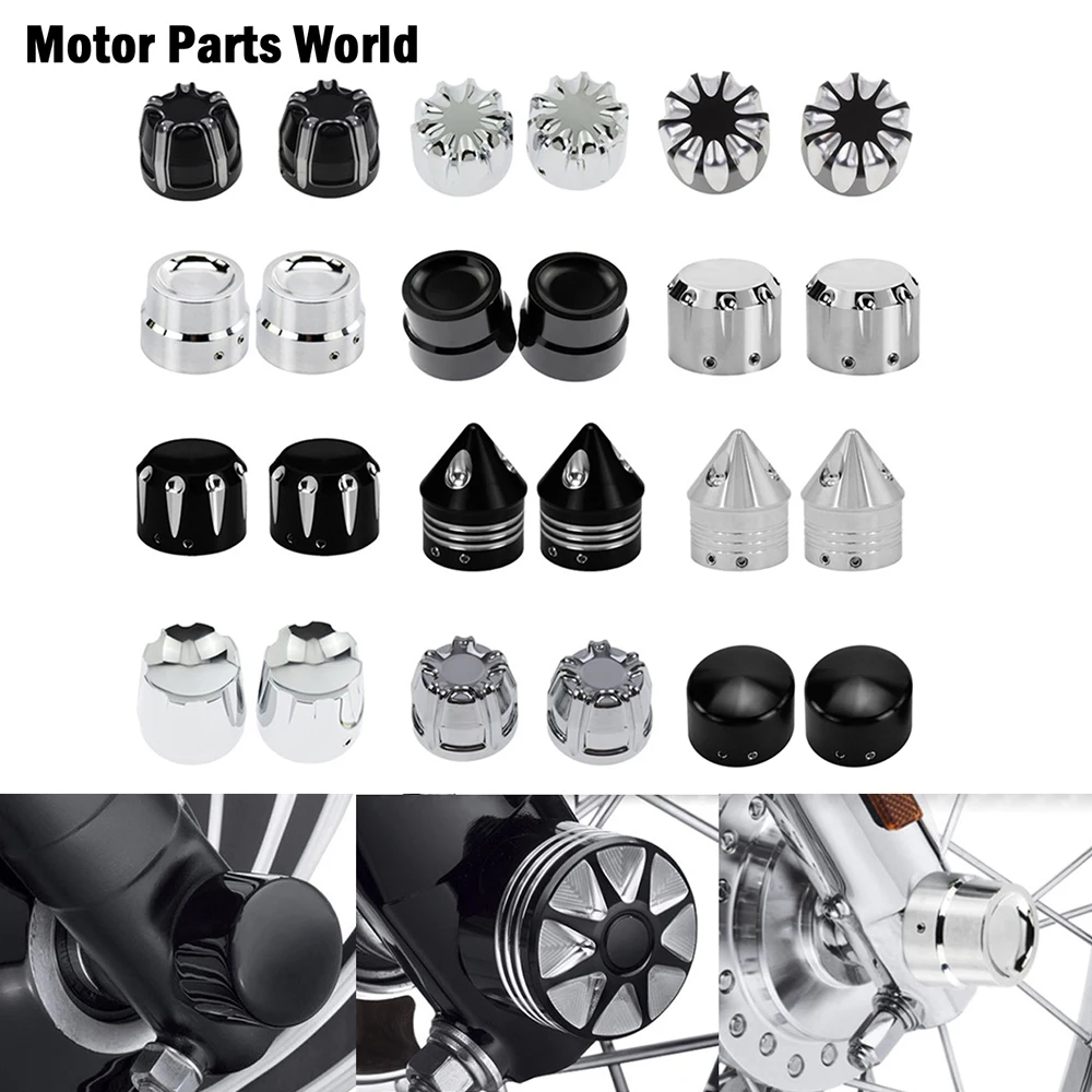 Motocyklowa osłona nakrętki osi przedniej 29 mm Śruba aluminiowa CNC do Harley Touring Softail Breakout Dyna Street Bob V-Rod VRSC FLTR