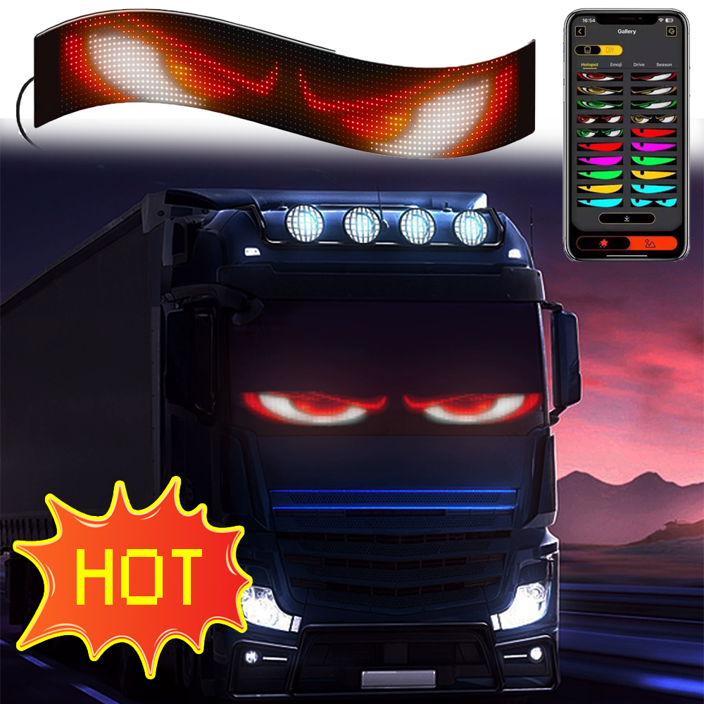 LED-bord Auto Scrollen Reclame USB 5V Bluetooth App Controle Logo Licht Aangepaste tekst Patroon Animatie Programmeerbaar display