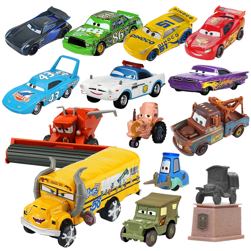 Игрушечная машинка Disney Pixar коллекция 2/3 Молния Маккуин мисс Фрэнк 1:55 детская модель из литого металлического сплава