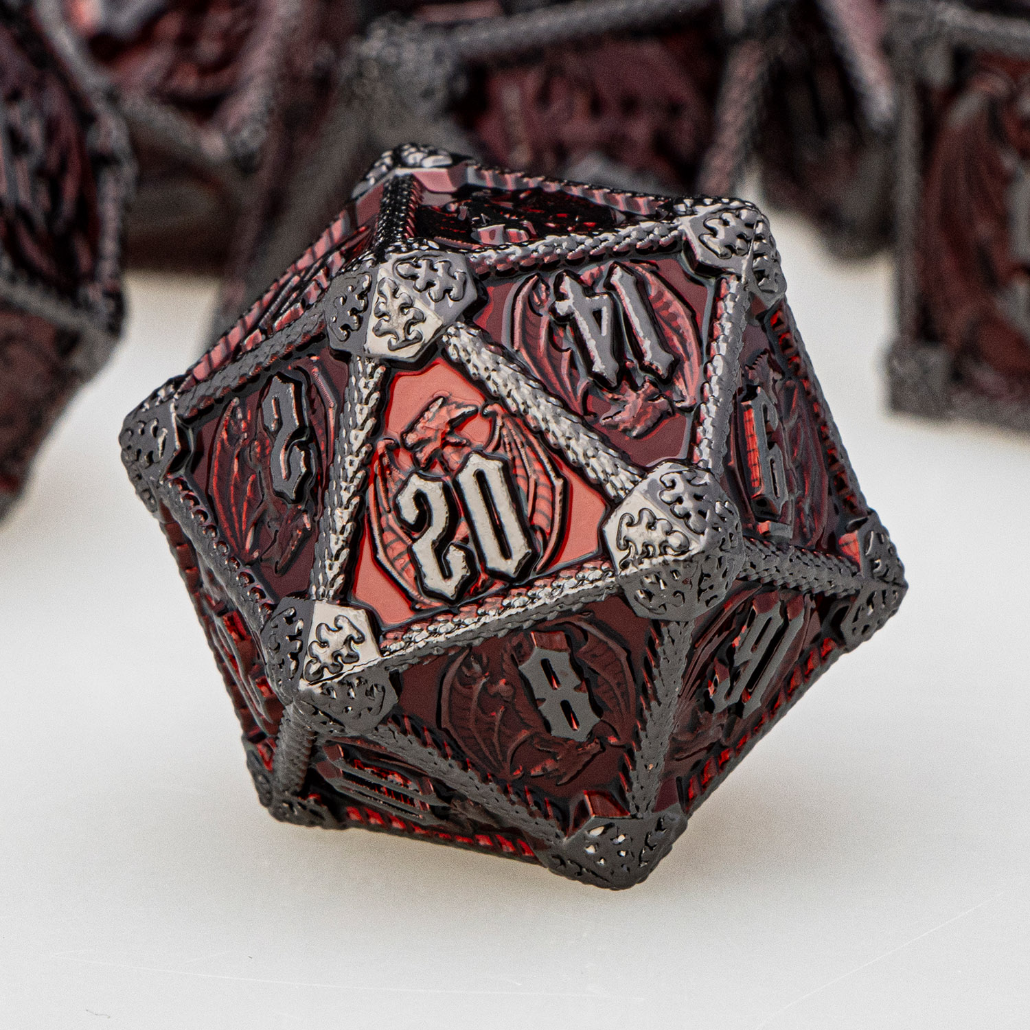 メタル DND ダイス ダンジョンとドラゴン D&D 多面体ダイス RPG D と D ドラゴンダイスセット ロールプレイングゲーム D20 D12 D10 D8 D6