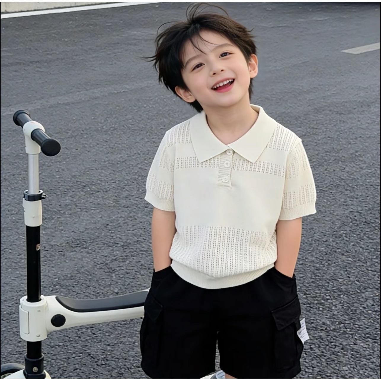 Camisetas Polo Bellbell de Verano para Niños de 2 a 12 Años, Camisetas Finas Informales de Punto para Bebés y Niños, Camisetas de Manga Corta de Muselina Transpirable para Niños