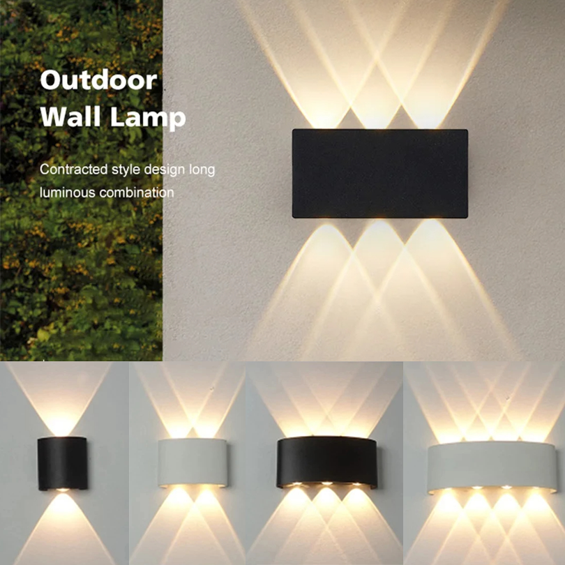 Mur LED lampe étanche IP66 intérieur extérieur lampe lumières de jardin pour salon couloir chambre décor