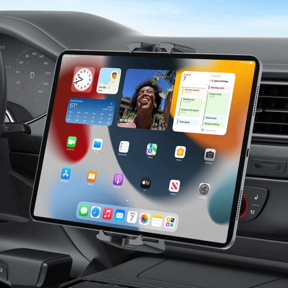 Uniwersalny uchwyt samochodowy na tablet, mocowany do slotu CD, regulowany, do iPad Pro/Air/Mini 10.9 4-13 cali, tabletów Samsung, GPS, telefonu, uchwyt samochodowy