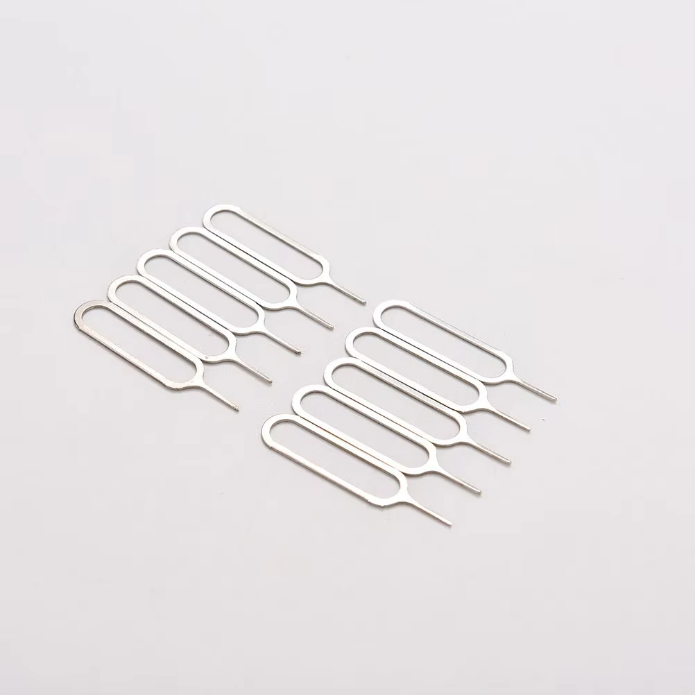 10pcs/set Sim Card Tray Removal Eject Pin Key Tool Stainless Steel Needle For Huawei For IPhone IPad Samsung