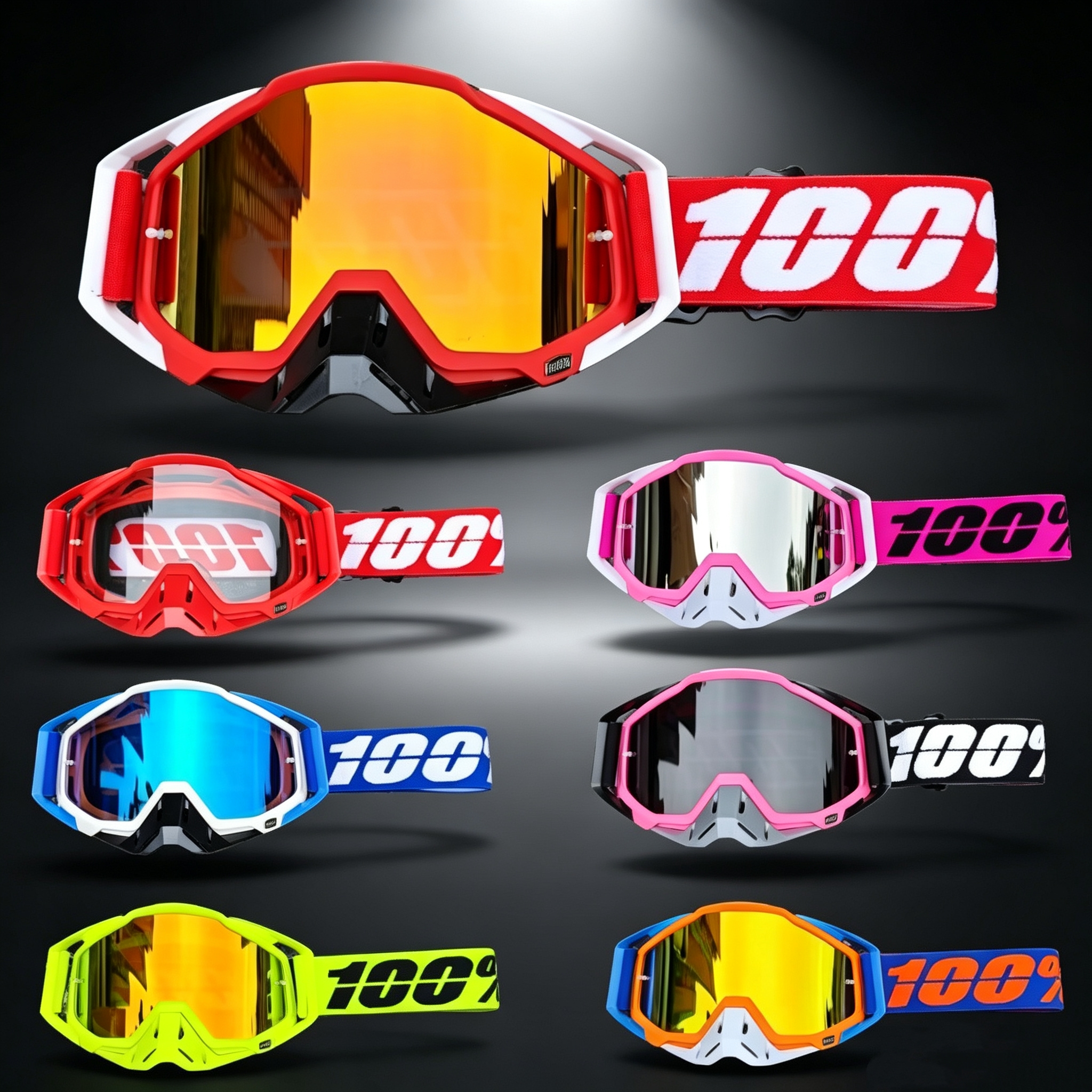 Gafas de Motocross, Gafas de Sol para Motocicleta, Máscara para Hombre, MTB, ATV, Protección Contra el Viento, Gafas de Protección para Esquí, Ciclismo y Carreras