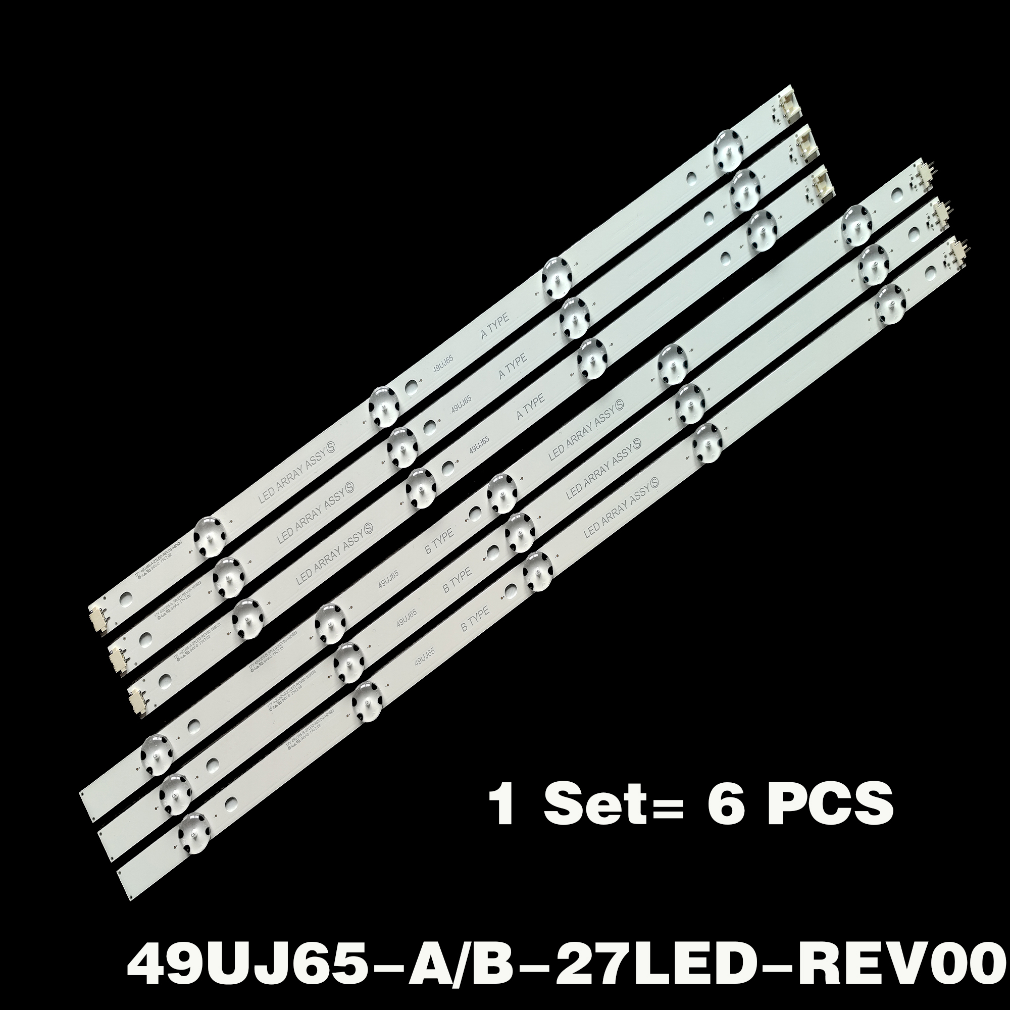 LED-Hintergrundbeleuchtungsstreifen für 49UJ65_A B_27LED 49UJ630 49LJ614V 49UJ634V 49UJ701V 49UJ670 49UJ651V 49UJ670 17Y 49LJ61 49LH61