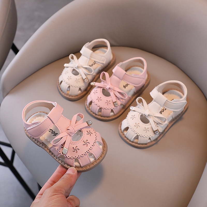 Zomer Baby Meisjes Sandalen Uitsparingen Kant Prinses Schoenen Kinderen Sandalen Anti Slip Zachte Zool Peuter Kids Strand Schoenen Maat 21-30