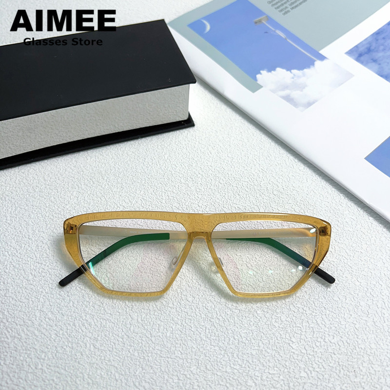 Dänemark Marke Designer Titan Brille Rahmen Männer ultraleichte Retro quadratische Brille Frauen Myopie Brille