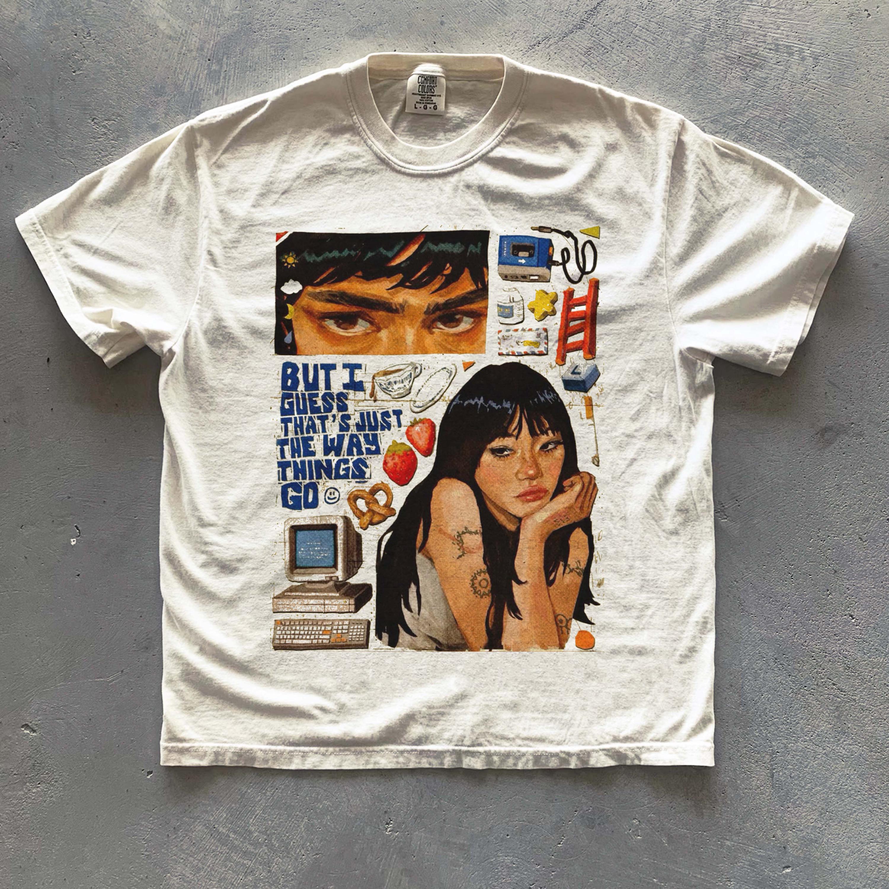 Beabadoobee inspiriertes Grafik-T-Shirt, Retro-ästhetisches Musik-Shirt, Indie-Fan-Kunst-T-Shirt, 90er-Jahre-Vintage-Stil, Unisex-Top für Musikliebhaber