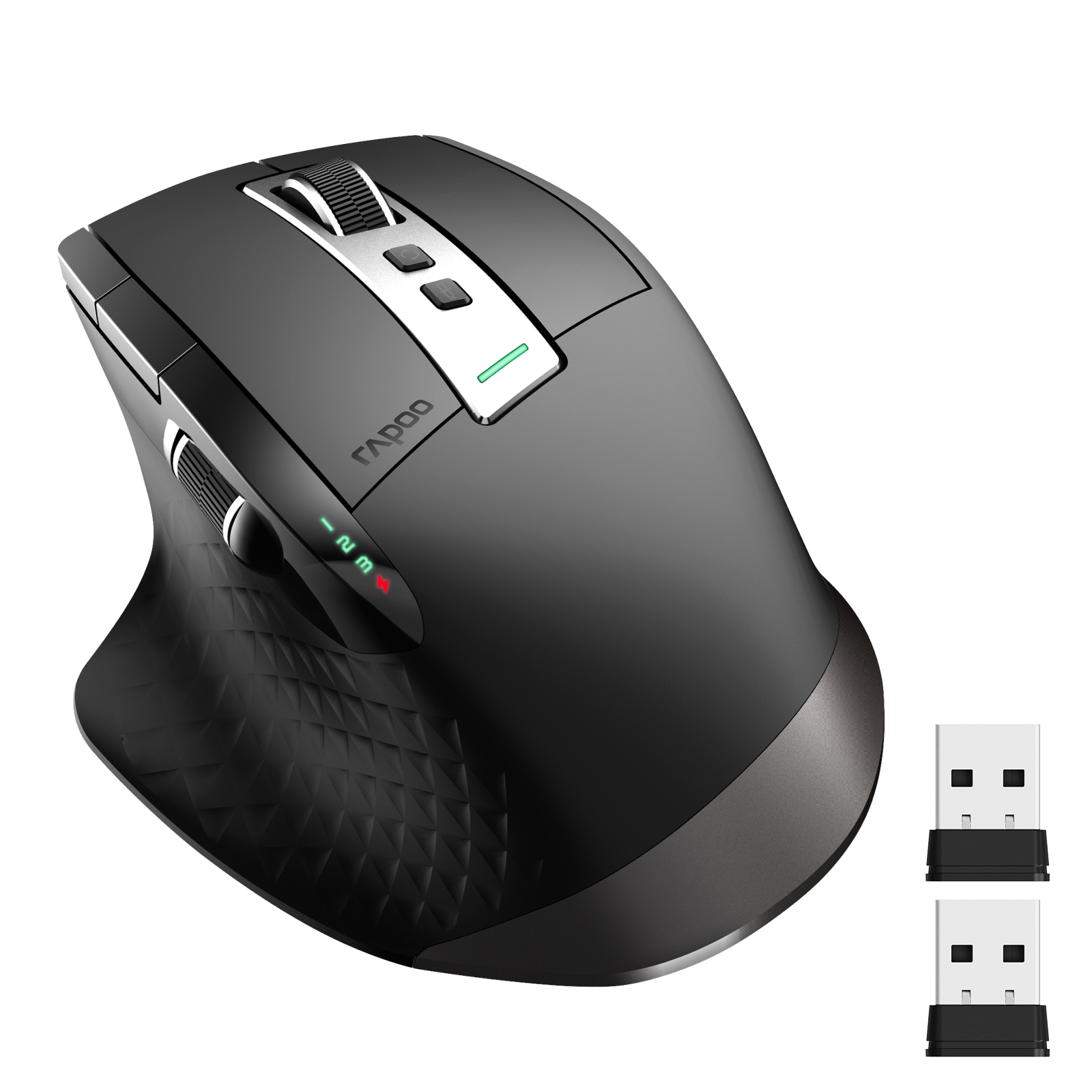Rapoo 2026 Nowa Mysz Bezprzewodowa MT710L z Możliwością Ładowania, Wielotrybowa, Ergonomiczna, 4000 DPI, Bluetooth, Łatwe Przełączanie, Obsługa do 4 Urządzeń