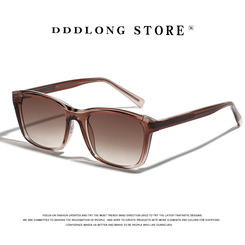DDDLONG Retro prostokąt moda metalowe okulary przeciwsłoneczne kobiet męskie okulary przeciwsłoneczne klasyczny Vintage UV400 okulary przeciwsłoneczne na zewnątrz D392