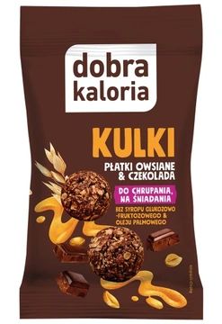 Kulki Śniadaniowe Owsiane z Czekoladą Miodem Dobra Kaloria 40g