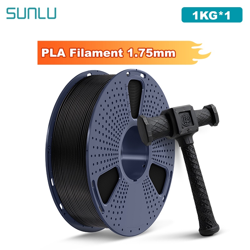 SUNLU 1 кг PLA/прозрачная нить для 3D-принтера, катушка 1,75 мм, 1000 г (2,2 фунта), аккуратно розташоваемая нить без узла, подходит для большинства принтеров FDM