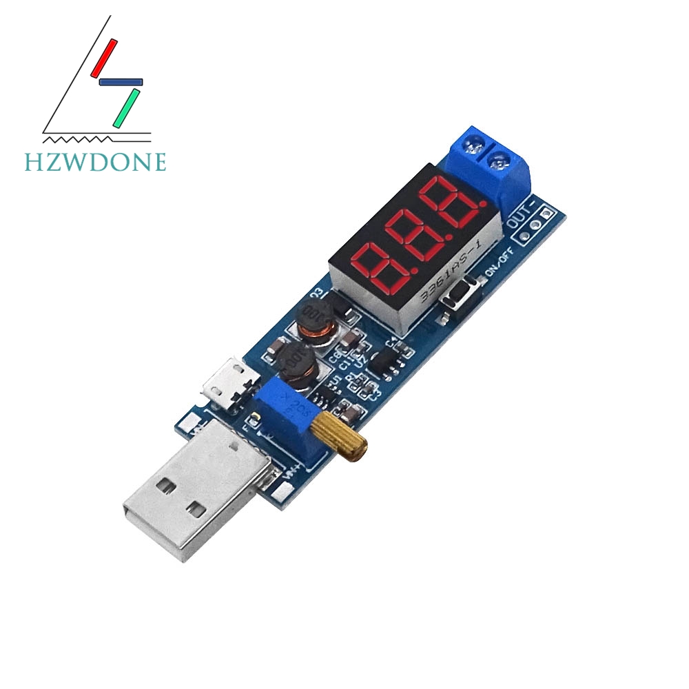 Módulo de fuente de alimentación USB de 5V a 3,5 V/12V, convertidor reductor de impulso ajustable, salida DC 1,2 V-24V, DC-DC