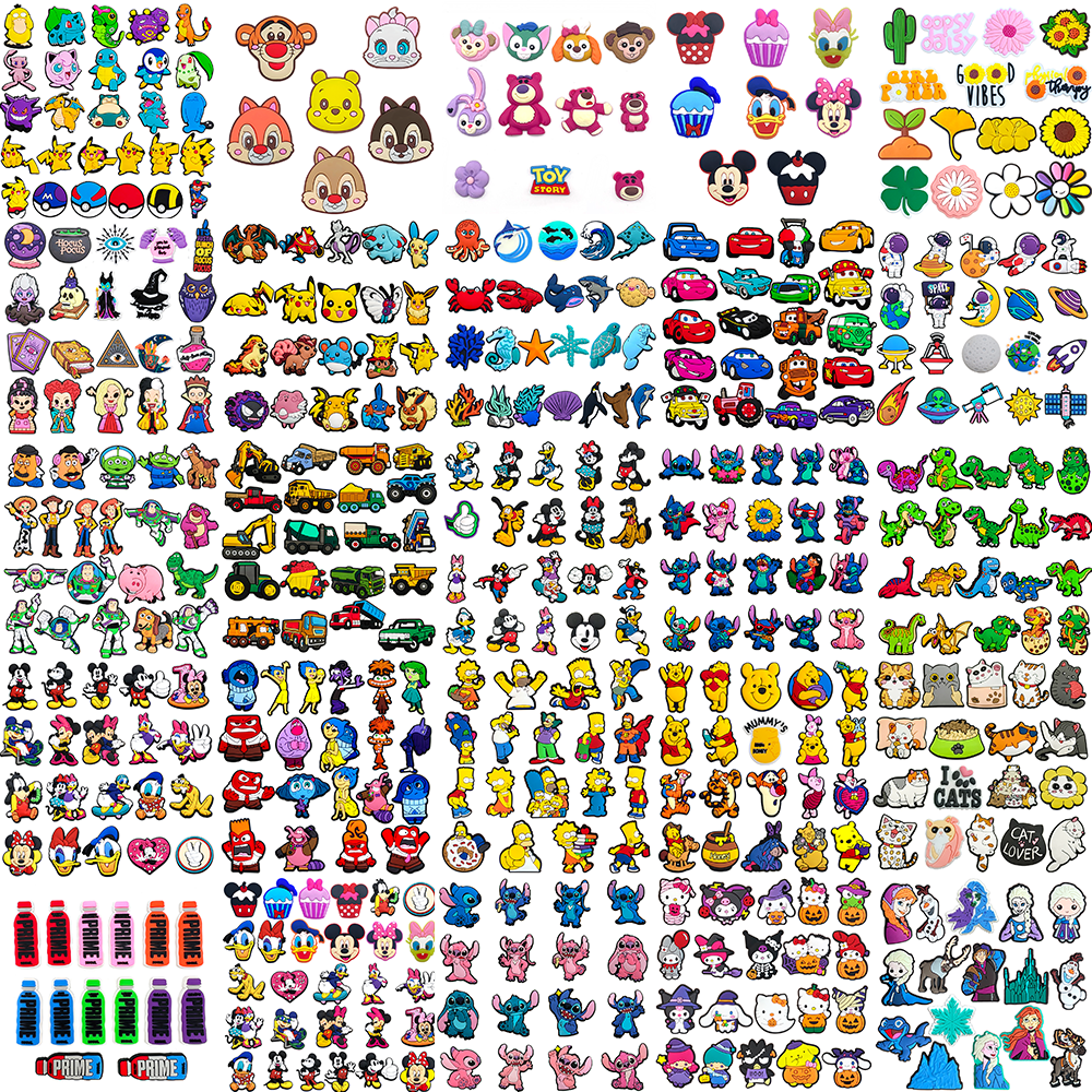 MINISO 25 juegos de accesorios de colgantes para zapatos de dibujos animados de Disney, decoración de zapatos de PVC, hebilla de pulsera, regalos de Navidad para niños