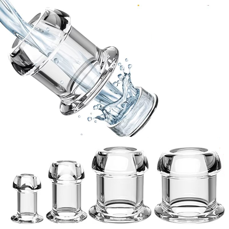 Silikon Klar Hohl Anal Plug Mit Stopper Speculum Einlauf Anus Dilatator Butt Plug Ausgehen für verwenden Bdsm Sex ToyFür Frau Männer Homosexuell