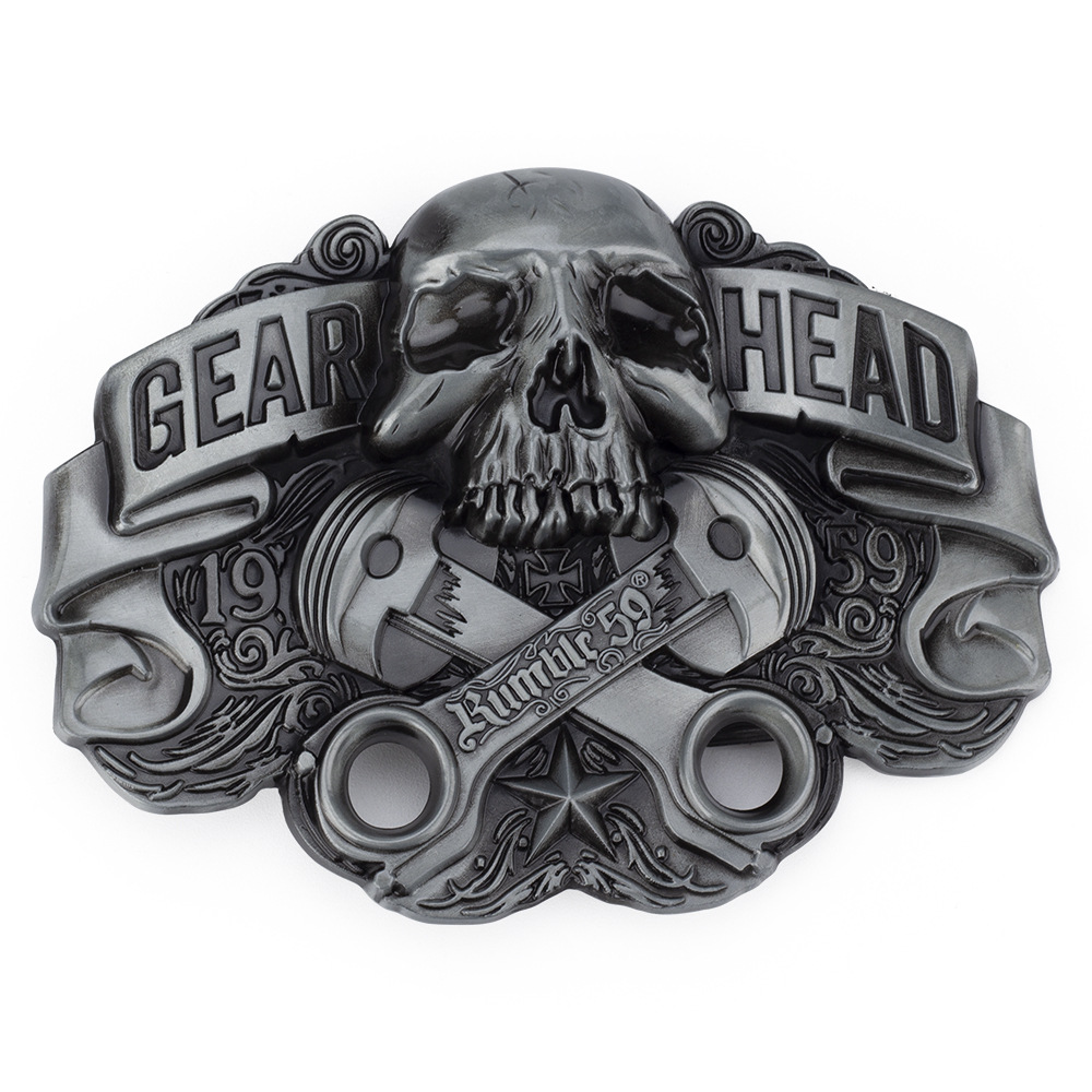 Gear Hoofd Gesp Zuiger Skull Ghost Locomotief