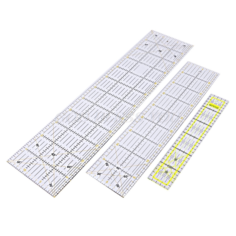 30/45/60 センチメートルキルティング縫製パッチワーク定規切削工具厚い透明 DIY ドロップシッピング