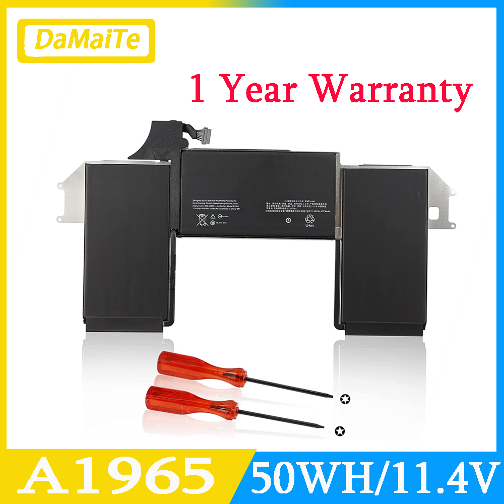 Batterie pour Macbook Air A1965, A1932, 2018, 2019, 13 pouces, A2179, Début 2020, EMC 3184, EMC3302, 020-02455, A1369, A1466, A1370, A1465, Neuf
