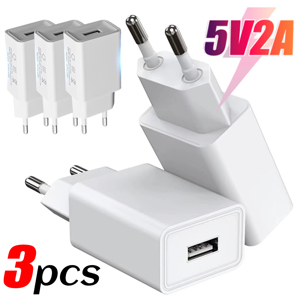 USB зарядное устройство 5 В 2 А адаптер питания дорожное универсальное зарядное устройство для мобильного телефона для iPhone Samsung Xiaomi Redmi настенная зарядная вилка стандарта ЕС/США