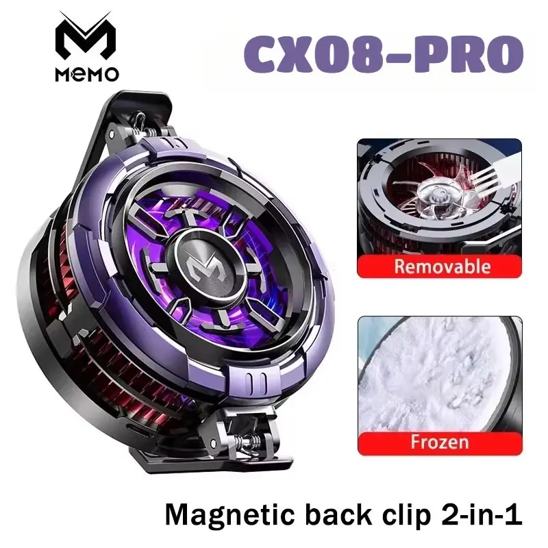 MEMO CX08 Pro Mobile Phone ICE Semiconductor Magnetic Frozen PUBG Game Cooler for IOS Universal Phone Cooling Radiator