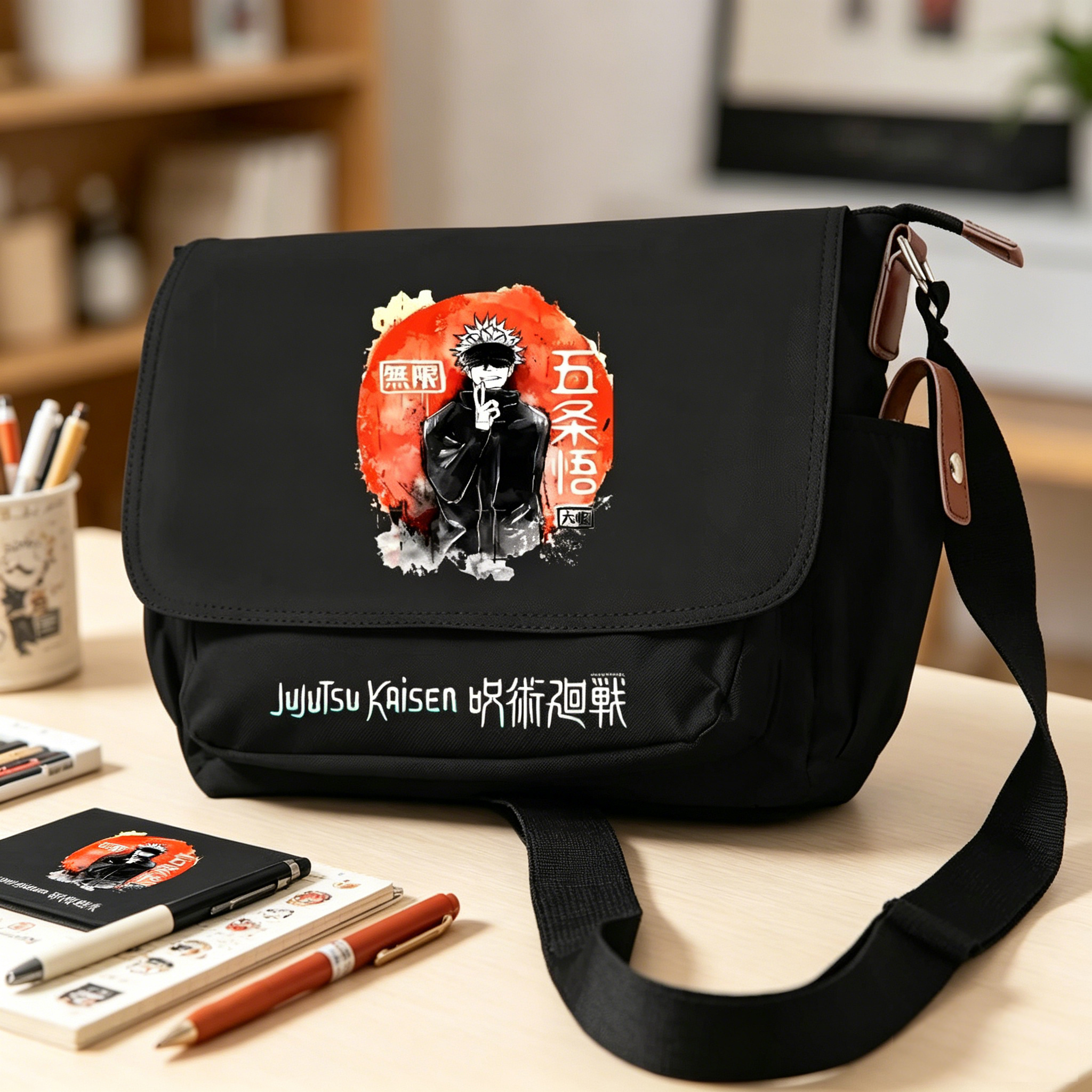 Anime Bookbag Cartoon Girls School Bags Students Travel Shoulder Bags Itadori Yuji Cosplay Crossbody Bags