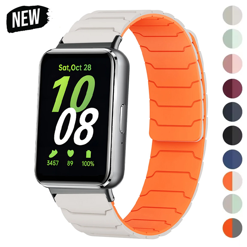 Correa magnética 2025 para Samsung Galaxy Fit 3, correa de reloj ajustable de silicona para Samsung Galaxy Fit 3, pulsera inteligente