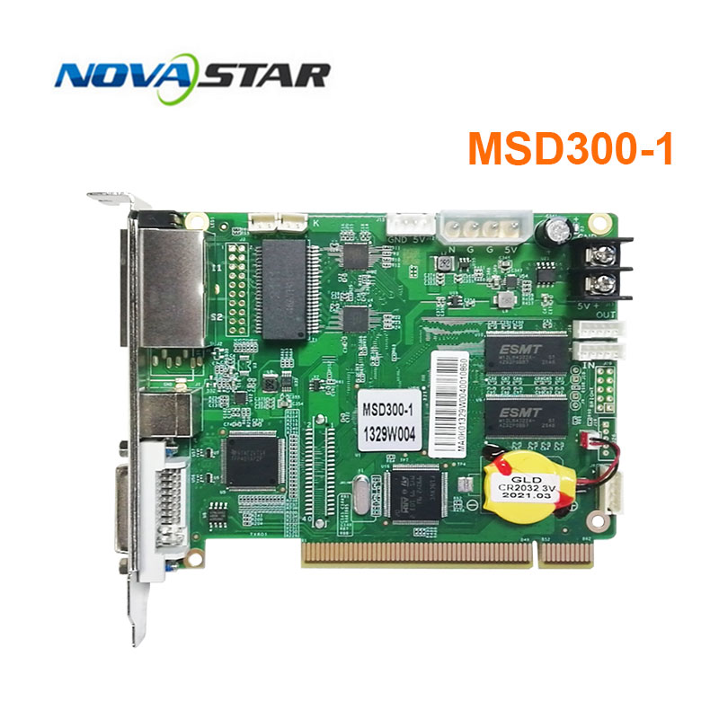 Carte d'envoi Novastar MSD300-1 MSD600-1, contrôleur d'affichage LED MCTRL300, prend en charge les résolutions d'entrée jusqu'à 1920×1200 à 60Hz