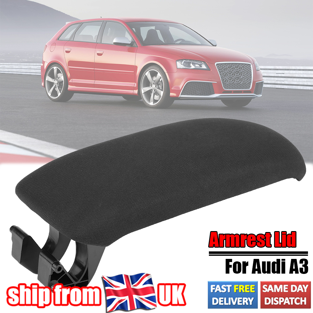 Voor Audi A3 8P Zachte Doek Middenarmsteun Klink Deksel Cover Clip Catch 03-12 Zwart