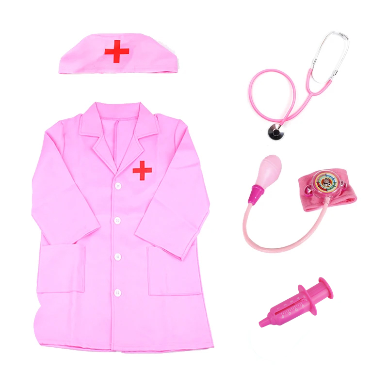 Kinder Simulierte Arzt Krankenschwester Spielzeug Pretend Spielen Rolle Spielen Rosa Set Kinder Interaktive Spiele Party Mädchen Geburtstag Geschenke TMZ