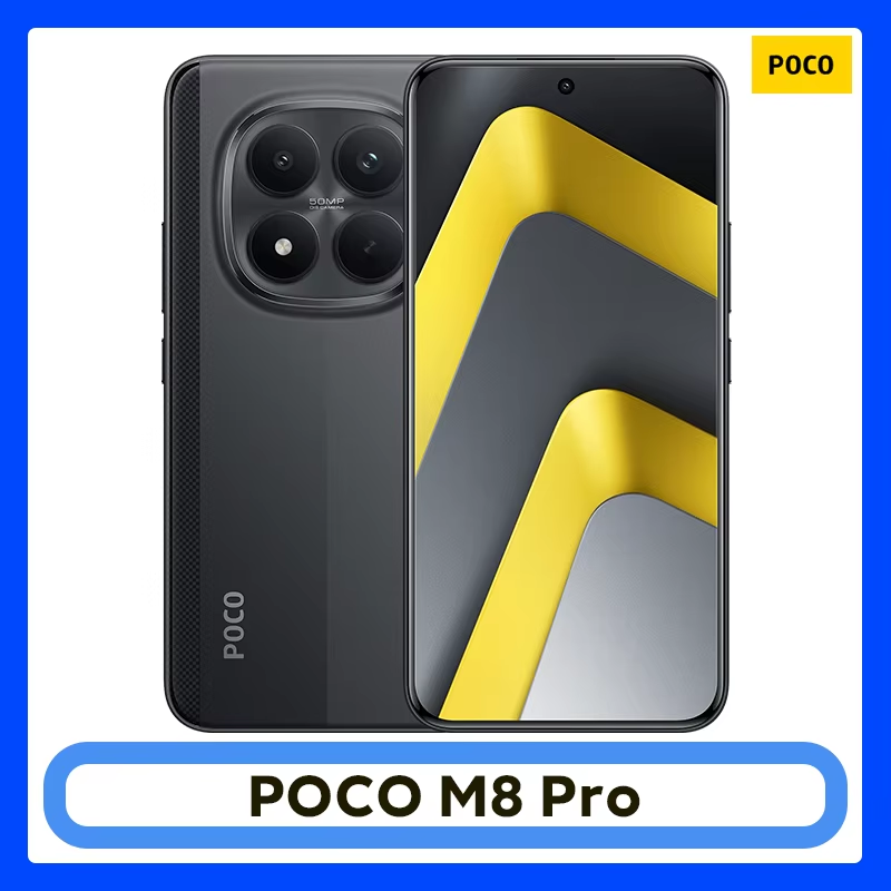 Globalna wersja POCO M8 Pro 5G Snapdragon 7s Gen 4 Smartfon 6,83" Wyświetlacz AMOLED Aparat 50 MP Bateria 6500 mAh Telefon komórkowy Xiaomi