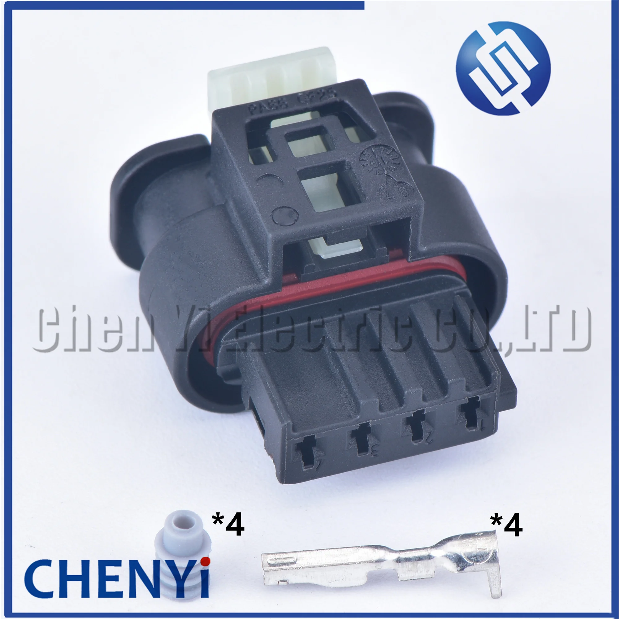 Konektor Otomotif 4 Pin sensor aliran udara meteran Kabel harness Plug 8509441-04
