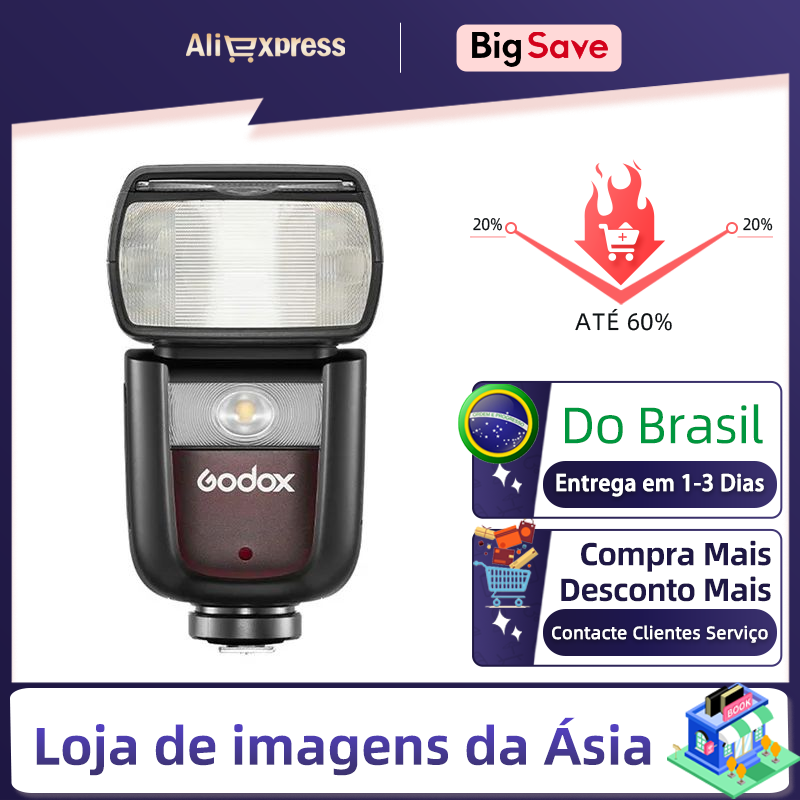 【 Do brasil 】 godox v860iii ttl hss 2,4g speed lite v860iiic v860iiin v860iiis kamera blitzlicht für canon sony nikon v860 iii