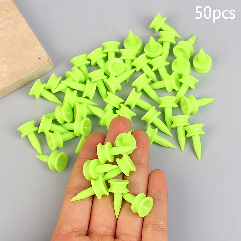 50 unidades/paquete tees de Golf profesionales 25MM 0,98 'château vert golfur accessoire camisetas de Golf en plastique parfait