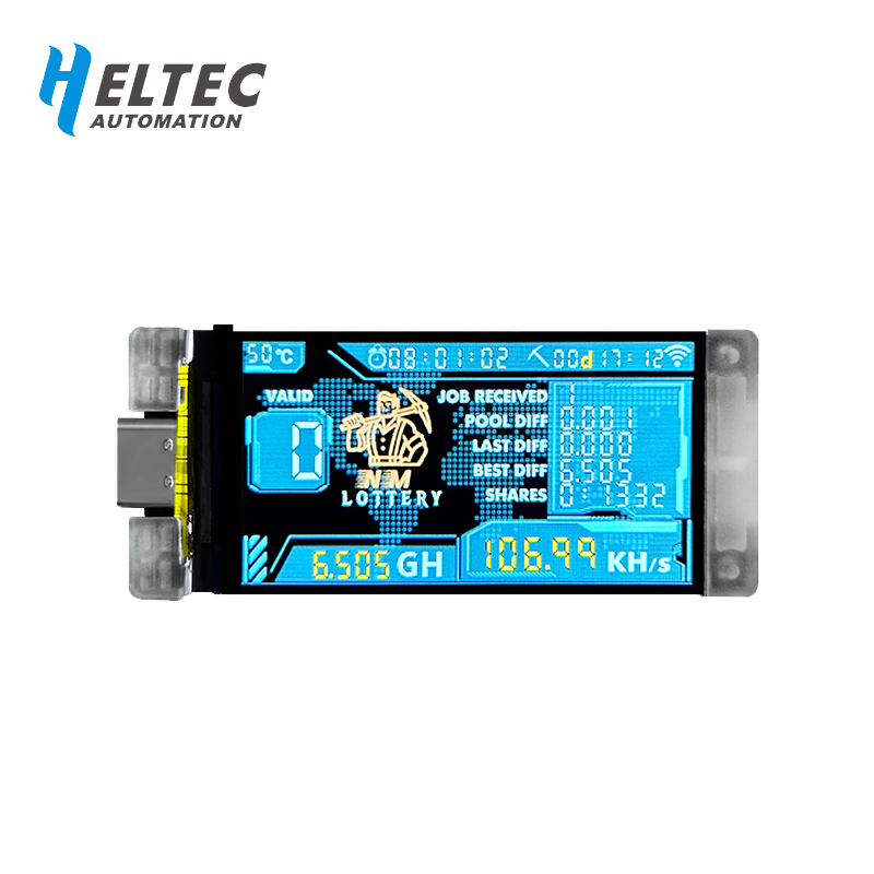 ใหม่ Nerd Miner v2 ESP32 Crypto Solo หวย 117KH/s Heltec Vision Master T190 Win BTC พร้อมการใช้พลังงานต่ําการเชื่อมต่อ WiFi