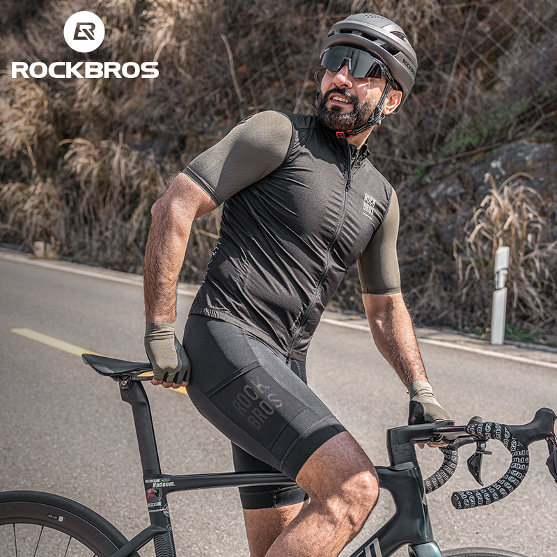 ROCKBROS Breathable Cycling Shorts Fast Dry Antishock Pad Trousers Outdoor Sports Cyclist Men Clothing MTB Racing Bicycle Shorts