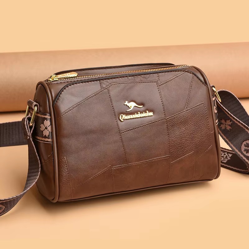 Luxe Kangoeroe Nieuwe Echte Hoge Kwaliteit Zacht Leer Vrouwen Portemonnees Cofrossbody Tas Designer Merk Dames Schouder Crossbody Tassen