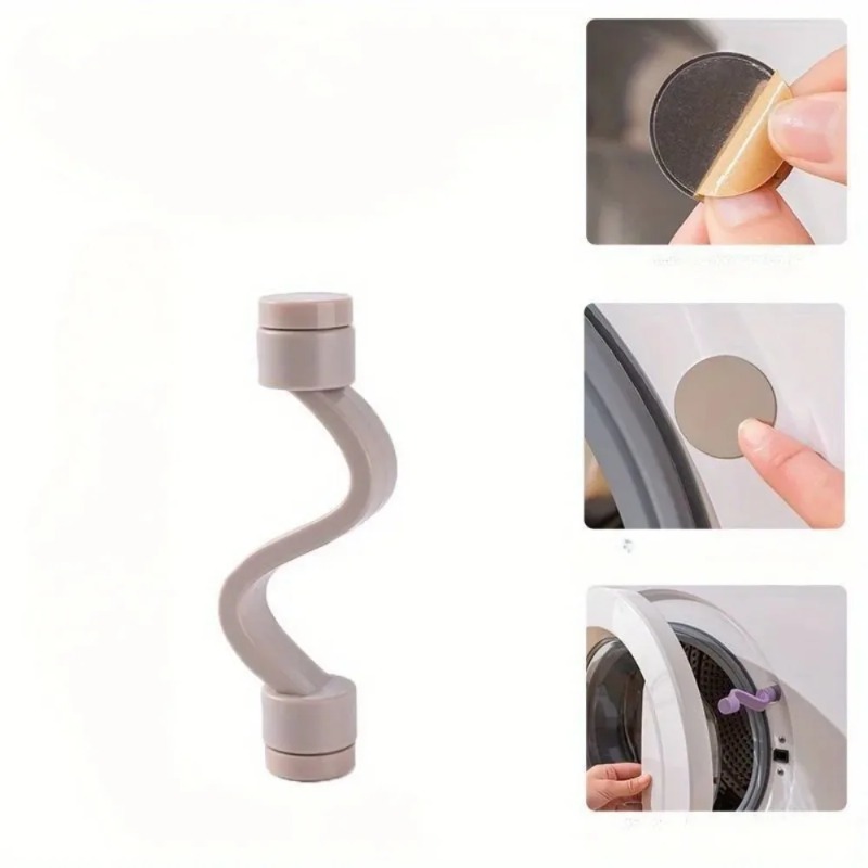 1PC 洗濯機ドア安全ロック 通気性のある防カビ洗濯機&浴槽保護クリップ 0.79x3.94インチ