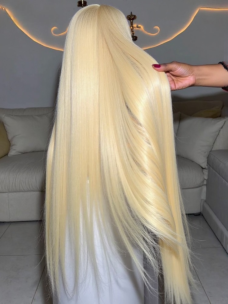 Peruki z ludzkich włosów o gęstości 250, blond 613, peruki typu lace front 13x6, proste peruki z ludzkich włosów, peruki typu lace frontal 13x4, peruki z brazylijskich włosów dla kobiet.