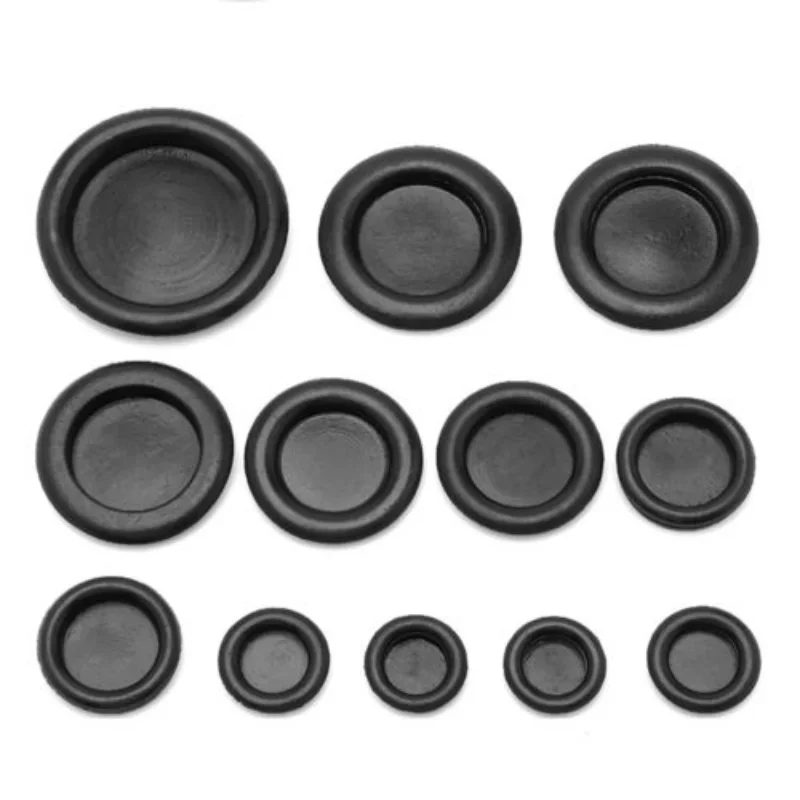 7-50 Mm Tẩy Trống Mù Cao Su Dây Ốp Lưng Kim Tuyến Lỗ Cắm Ô Tô Cao Su Đóng Cửa Cơ Thể Stopfen Điện Dây Đệm Đơn 2 Mặt