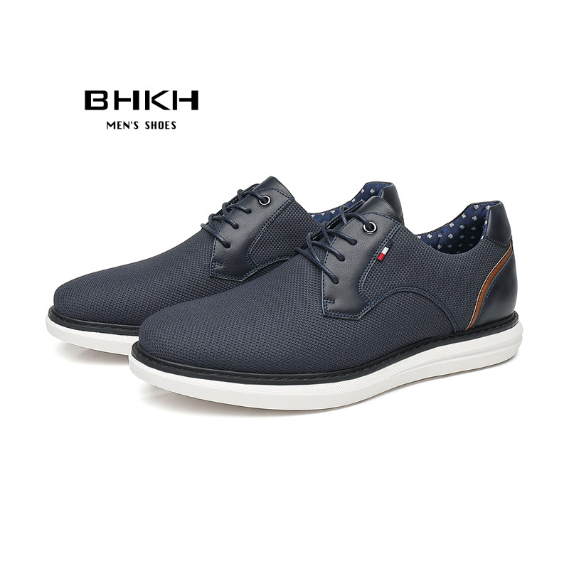 Sepatu Kulit Asli BHKH 2026, Sepatu Kasual Pria Nyaman, Sepatu Kerja Kantor Bisnis Elegan, Sepatu Pria Bertali