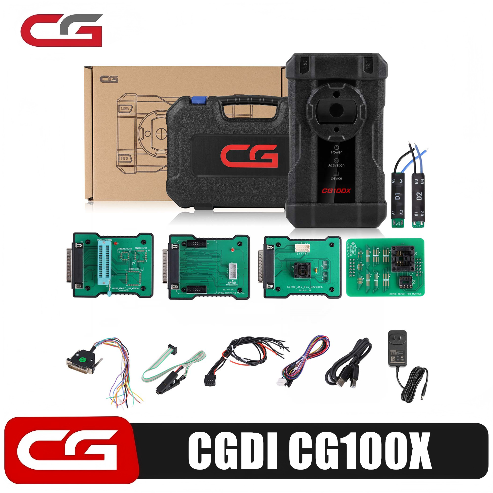 เครื่องโปรแกรม CGDI CG100X สำหรับรีเซ็ตถุงลมนิรภัยและการอ่านชิป รองรับ MQB เพิ่ม RH850 R7F701407