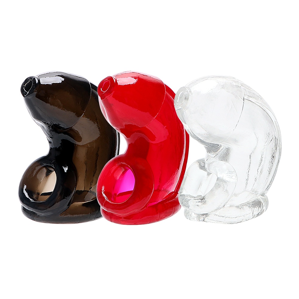 Anillos de jaula de castidad masculina estirables, anillo antiapagado Bdsm, agrandamiento del pene, erección, Juguetes sexuales para hombres, funda para pene reutilizable