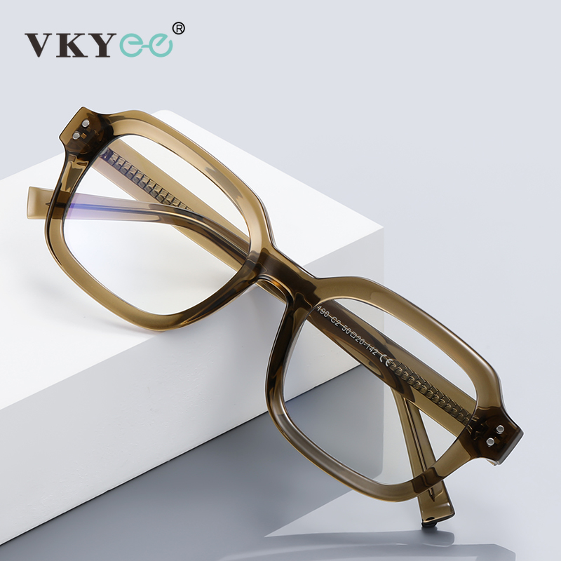 VICKY Klasyczny prosty modny design Konfigurowalne okulary do czytania na receptę Okulary komputerowe blokujące niebieskie światło PFD2190